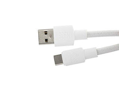ASCENY Coiled & Double-Sleeved Mechanical Keyboard Cable, for Type-C Mechanical Keyboards (Pink)