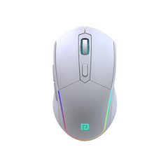 Portronics Toad One Bluetooth Mouse with 2.4 GHz & BT 5.3 Dual Wireless, 6 Buttons, Rechargeable, RGB Lights, Connect 3 Devices, Ergonomic Design for Laptop, Smartphone, Tablet (Black)