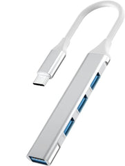 Sounce 4-Port USB 3.0 Hub for PC – High-Speed Aluminum USB Hub Compatible with PC, MacBook, Mac Pro, Mac mini, iMac, Surface Pro, and XPS. 4-Port High Speed USB Hub with Aluminium Shell