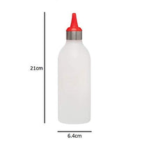 Syga Plastic Jam Squeeze Bottle Ketchup/Salad Bottle Cooking -Soy Sauce Marinade Vinegar Seasoning Pot (Blue/Purple, Standard)