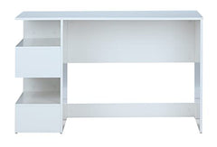 DeckUp Zeus Engineered Wood Study Table and Office Desk (Wotan Oak & White)