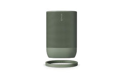 Sonos Move 2 | Wireless Portable Speaker with WiFi, Bluetooth, Amazon Alexa, 24-Hour Battery Life, Wireless Charging Base - Black