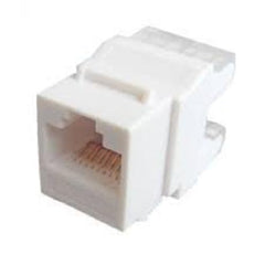 MakWorld Combo 2 RJ45 CAT6E LAN I/O Network Keystone Jack + Gang Box + Dual Port Face Plate (Pack of 1)