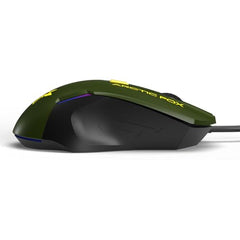 Arctic Fox Wired USB Gaming Mouse with Breathing Lights and DPI Upto 3600 (Charcoal Black)