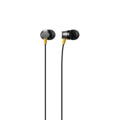 Buds 3 for Realme Wired in Ear Earphones with Mic, 9mm Bass Boost Driver, Tangle-Free Braided Cable, 3.5mm Audio Jack and One-Button Remote (Black)