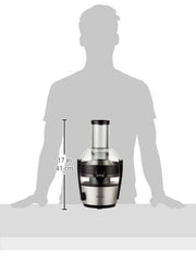 Philips Viva Collection HR1863/20 2-Litre Juicer (Black/Silver), 800 Watts
