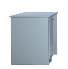 DeckUp Uniti Engineered Wood Study Table and Office Desk (White, Matte Finish)
