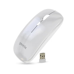 Geonix Opal A11 Optical Wireless Mouse | High Precision Tracking, Silent Click, 3 DPI Modes, Type-C Rechargeable, 10 m Range, 4-Button Ergonomic Design