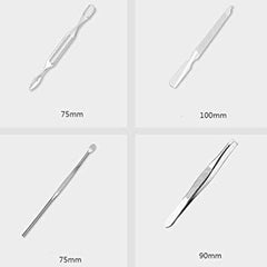 SYGA Set of 7 Tools Stainless Steel Nail Cutter Professional Grooming Kit Manicure Kit for Man Woman