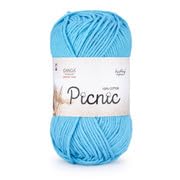 Ganga Acrowools Picnic is 100% Cotton and Crochet Yarn. Pack of 3 Balls - 50Gm Each Shade No - PIC015, Sterling Red