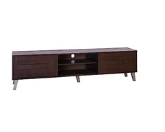 DeckUp Soneva Engineered Wood TV Unit (Wotan Oak & White, Matte Finish)
