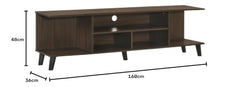 DeckUp Melia Engineered Wood TV Unit (Wotan Oak & White, Matte Finish)