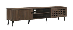 DeckUp Soneva Engineered Wood TV Unit (Wotan Oak & White, Matte Finish)