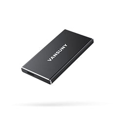 Vansuny External SSD USB 3.1 550MB/s High-Speed Read Write Portable SSD External Hard Drive USB C Mobile Solid State Drive (1TB, Black)