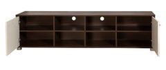 DeckUp Soneva Engineered Wood TV Unit (Wotan Oak & White, Matte Finish)