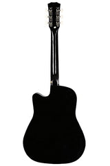 Juârez Acoustic Guitar Kit, JRZ38C/BK 38 Inch Cutaway, 038C with Bag, Strings, Pick and Strap, Black