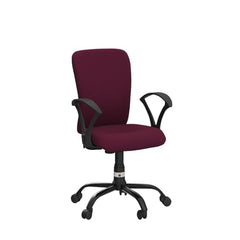 Green Soul Seoul X Office Chair, Mid Back Fabric Ergonomic Home Office Desk Chair with Comfortable & Spacious Seat, Rocking-tilt Mechanism & Heavy Duty Metal Base (Black)