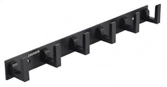 JAGGER JAG334 Wall Mounted Stainless Steel Wall Hooks for Hanging Cloth/Towel Hangers/Door Hangers/Hook Rail/Bthroom Hanger [ Combo Pack of 2 ] (Black, 6 PIN Hook)