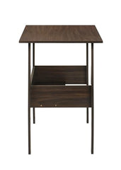 DeckUp Eden Home Engineered Wood Study Table and Office Desk (White, Matte Finish)