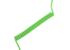ASCENY Coiled & Double-Sleeved Mechanical Keyboard Cable, for Type-C Mechanical Keyboards (Pink)