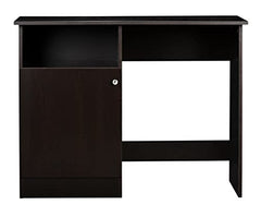 DeckUp Zeus Engineered Wood Study Table and Office Desk (Wotan Oak & White)