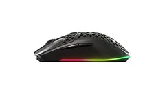 SteelSeries Aerox 3 Wireless Gen 2 - Ultralight 68g Gaming Mouse, 4K Polling, 26K DPI Optical Sensor, 200 Hours Battery Life, IP54, 80 Million Clicks, RGB, Pure PTFE Gliding Feet, Shadow