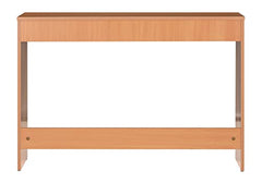 DeckUp Eden Home Engineered Wood Study Table and Office Desk (White, Matte Finish)