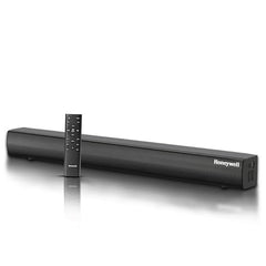 Honeywell Moxie V500 10W Portable USB Wired Soundbar, Speaker for PC,Desktop and Laptop with Volume Control and 3.5 mm AUX,2.0 Channel,52mmX2 Drivers,Plug &Play,2 Yrs Maufacuturer Warranty