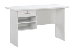 DeckUp Plank Giona Engineered Wood Study Table and Office Desk (Walnut and White, Matte Finish)