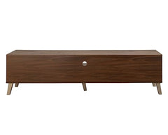 DeckUp Soneva Engineered Wood TV Unit (Wotan Oak & White, Matte Finish)