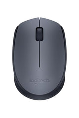 Logitech M170 Wireless Mouse, 2.4 GHz with USB Mini Receiver, Optical Tracking, 12-Months Battery Life, Ambidextrous PC / Mac / Laptop - Grey/Black
