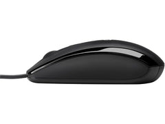 HP USB X500 Wired Optical Sensor Mouse 3 Buttons Windows 8 Supported, Black (E5C12AA)