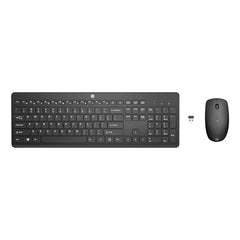 HP 230 Wireless Keyboard and Mouse Combo, 2.4GHz USB dongle, 1600 dpi, Windows PC Compatible, Full-Size Keyboard with Numeric pad, 12 Function Keys, 1-Year Warranty, 0.56 kg, White, 3L1F0AA