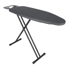 JVD Prestige II Foldable Adjustable Ironing Board | Heat-Rated Bungee Cover & Fibre Padding | Durable Steel Mesh Top | Black