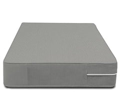 HOMEKART Premium Cotton 220TC 78 x 72 x 8 King Size Double Bed Mattress Cover Protector with Zip/Chain|Provides All Around Protection - 1 pc Multicolor (Grey, 78 x 72 x 8)