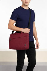 S. B. COLLECTION Waterproof Laptop Side Bag 30 L Trolley Attach Bag with File Compartment for Daily Routine Use (Maroon)