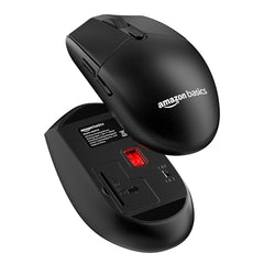Amazon Basics Pro Series Wireless Gaming Mouse, Hero Sensor, 12000 DPI, Lightweight | 6 Programmable Buttons | Compatible with PC/Mac | Rechargeable
