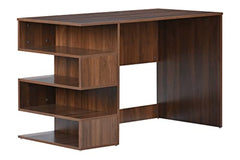 DeckUp Zeus Engineered Wood Study Table and Office Desk (Wotan Oak & White)