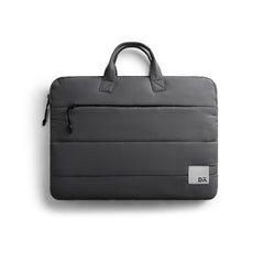 DailyObjects Stria Pro Laptop Bag with Handle| Recycled Durable Polyester | Compatible with Laptop/MacBook Air/Pro Upto 15 Inch| Water Resistant|Padded Compartment with Zip Closure -Black