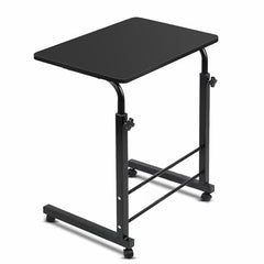 TECHNOVIBES Foldable Study Table/Bed Table/Foldable and Portable Wooden/Writing Desk for Office/Home/School (Wooden with Black Leg)