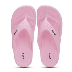 Yoho Drizzle Soft Slippers for Women, Mild Acupressure, Lightweight, Anti Skid & Slip, Diabetic Footwear for Woman, Home Wear Bathroom Chappal for ladies | Waterproof Monsoon & Rainy Footwear | Pastel Lavender - UK 5