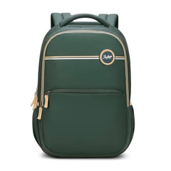 Skybags Thrive 17 Inch Compatible Laptop Backpack 30L | 3 Compartments with Quick-Access Front Pocket | Padded Back Panel & Side Bottle Pockets | Office & Travel Backpack for Men & Women (Dark Green)