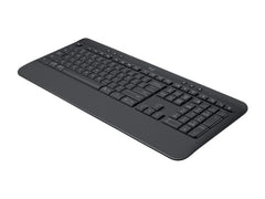 Logitech Signature K650 Wireless Keyboard with Wrist Rest, Full-Size, BLE Bluetooth or Logi Bolt USB Receiver, Comfort Deep-Cushioned Keys, Numpad, Compatible with Most OS/PC/Windows/Mac-Black
