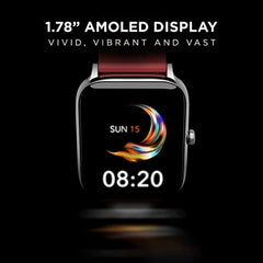 boAt Ultima Regal w/ 2.01”(5.10 cm) Crystal-Clear AMOLED Display, 1000 NITS Brightness,Premium Metal Body, Functional Crown, 100+ Sports Modes, Fitness Smart Watch for Men & Women (Steel Black)