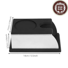 BEAN BLISS® Coffee Tamping Stand with Built-in Tamper Holder Anti-Rust Barista Tool Rack for Home Cafe Restaurant