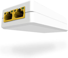 2-Port Gigabit PoE Extender/Switch, 30W Input, 25.5W Output, IEEE 802.3af/at, PoE Splitter Repeater, Power Supply for 2 PoE Devices Such as IP Cameras, IP Phones, Wireless AP, Minimalist Style