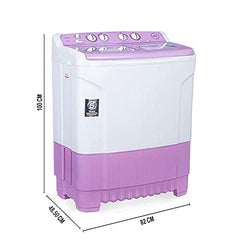 Godrej 8Kg 5 Star with 5 Years Comprehensive Warrnaty, Wash Upto 8 King Size Bedsheets, 370W PowerMax Motor, Magic Lint Fliter, Semi Automatic Washing Machine(WSEDGE CLS 80 5.0 EN2 MCSGR,Crystal Grey)