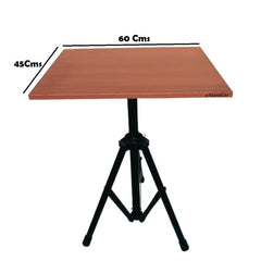 eStand Height Adjustable Multipurpose Table for Seating and Standing Posture(Straight Height Adjustable Table, Black, 72-112 Cms)
