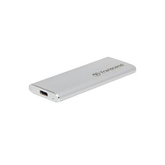 Transcend 500GB External SSD USB 3.1 Gen 2, Type-C, ESD260C Portable External Solid-State Drive, Silver - TS500GESD260C