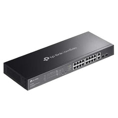 TP-Link Omada 20 Ports Gigabit Easy Managed Switch 16-Port PoE+, 250W PoE Budget, 2X Gigabit RJ45+2 X Gigabit SFP, Auto Recovery, Port Isolation, SDN, VLAN, Centralized Cloud Management ES220GMP